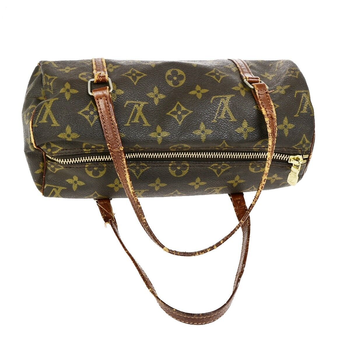 LOUIS VUITTON PAPILLON 26 Hand Bag Monogram Leather Brown France M51366 60FB201