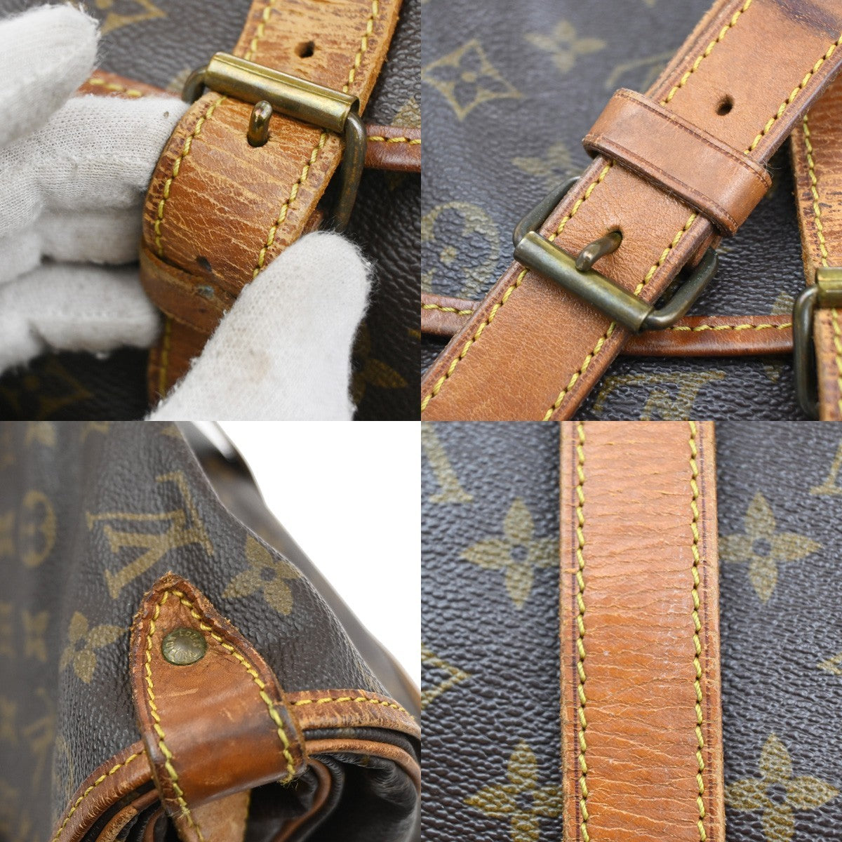 LOUIS VUITTON Saumur 35 Shoulder Bag Monogram Leather BN France M42254 80CA373
