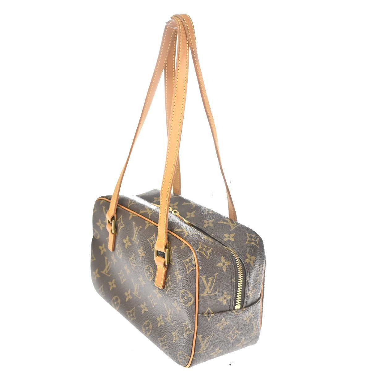 LOUIS VUITTON Cite MM Shoulder Bag Monogram Leather Brown France M51182 18YH989