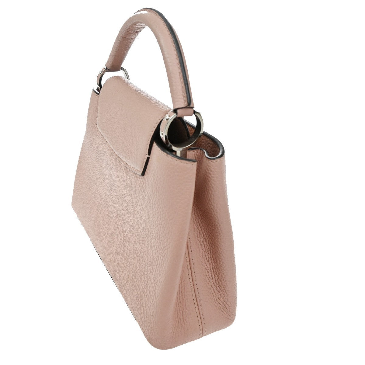 LOUIS VUITTON LV LOGO Capucines BB Hand Bag Leather Pink M22178 300RF767