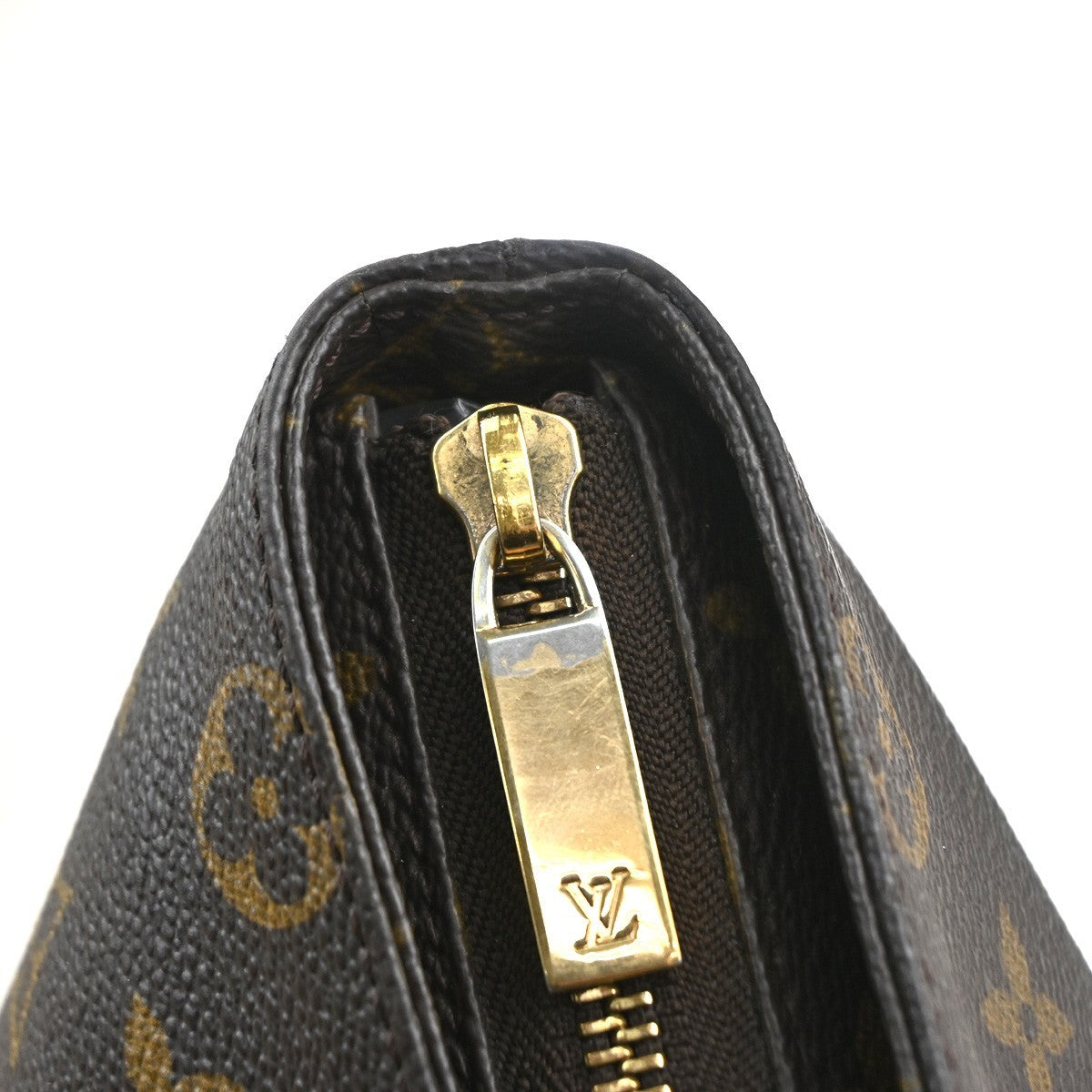 LOUIS VUITTON Cabas Mezzo Shoulder Bag Monogram Leather Brown M51151 70CA979