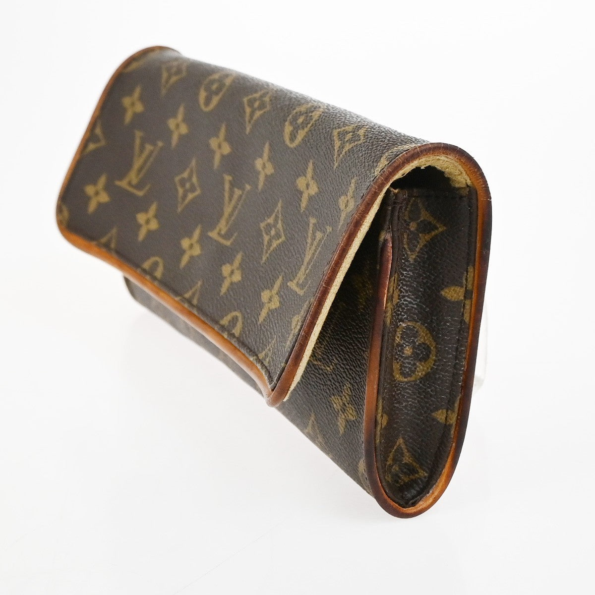LOUIS VUITTON Pochette Twin GM Clutch Bag Monogram Brown USA M51852 66YJ037