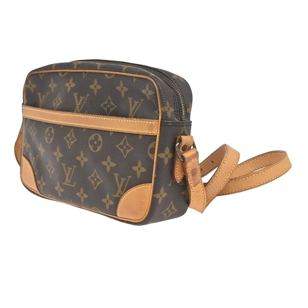 LOUIS VUITTON Trocadero 24 Shoulder Bag Monogram Leather Brown M51276 33ZA335