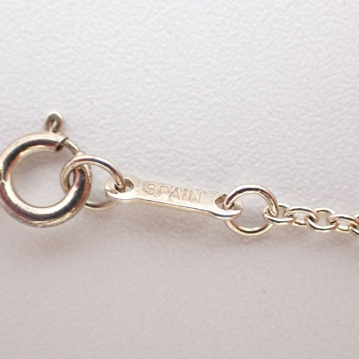 TIFFANY & CO. Open Heart 22mm Chain Necklace Ag 925 Elsa Peretti Silver 66EG157