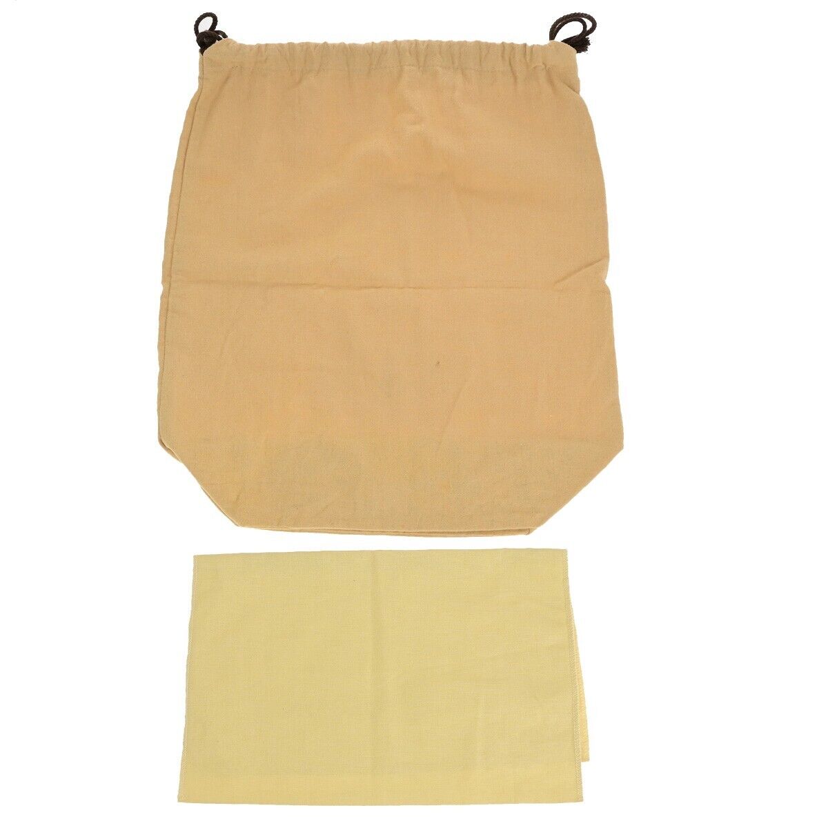 LOUIS VUITTON Logo 10 Set Dust Bag Drawstring Canvas Cotton Beige Brown 09EB737