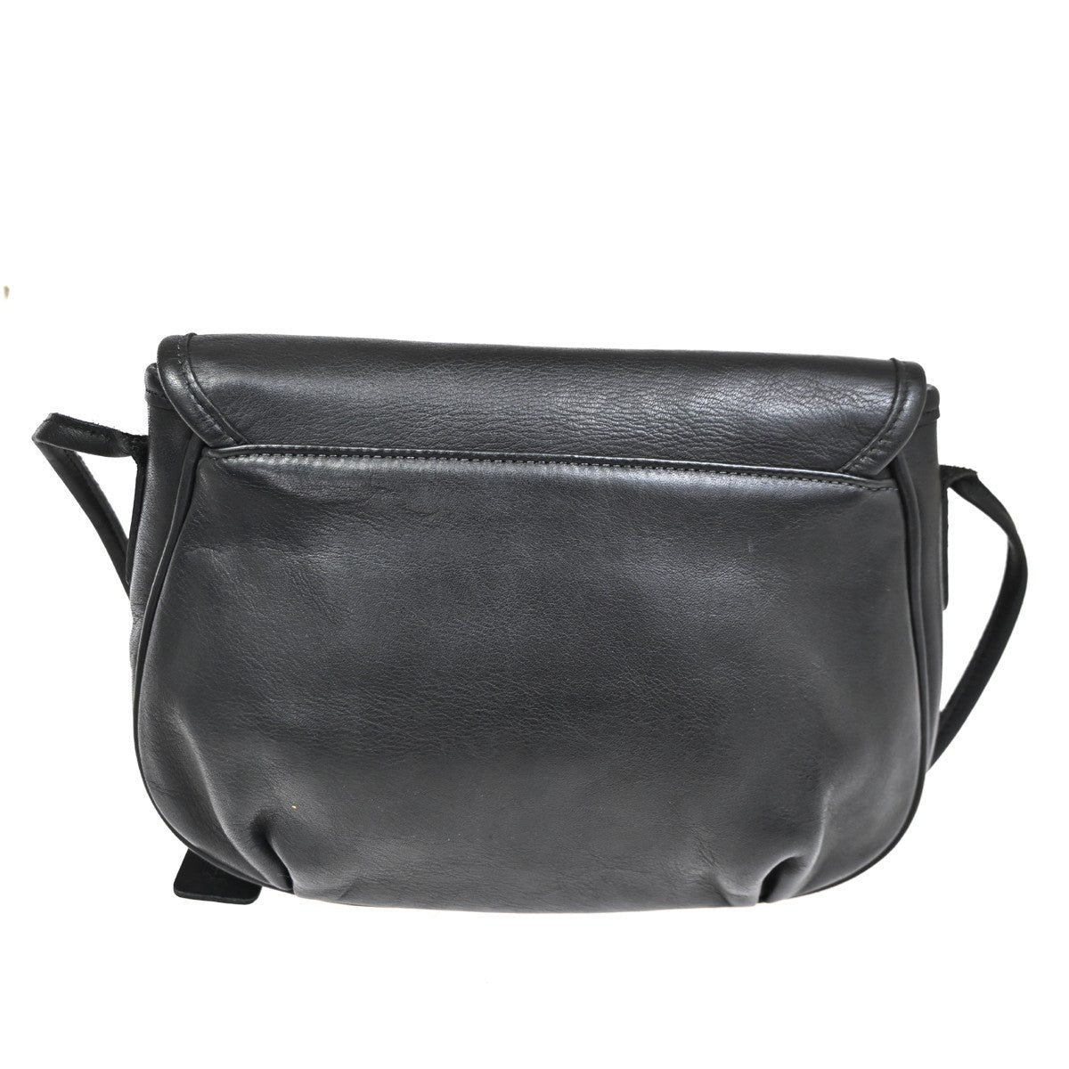 COACH Logo Crossbody Mini Shoulder Bag  Leather Black GHW 214 USA 07YH851