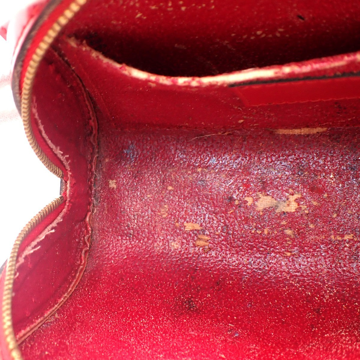 LOUIS VUITTON LV Logo Dauphine PM Pouch Bag Epi Leather Red M48447 05KC868