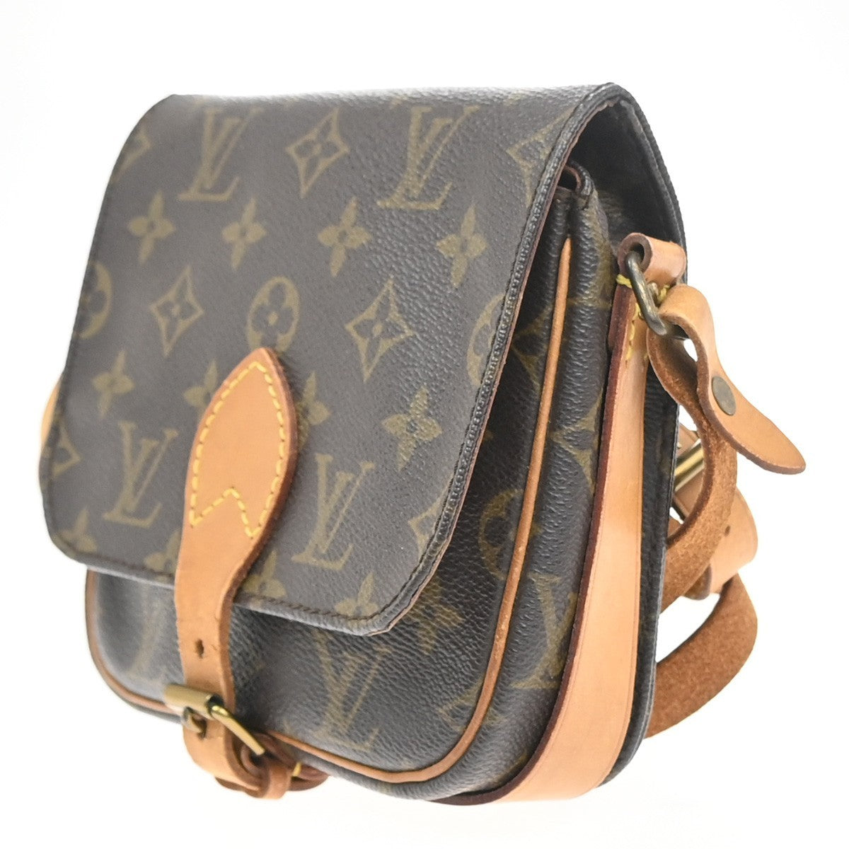LOUIS VUITTON Mini Cartouchiere Shoulder Bag Monogram Leather BN M51254 80KC658