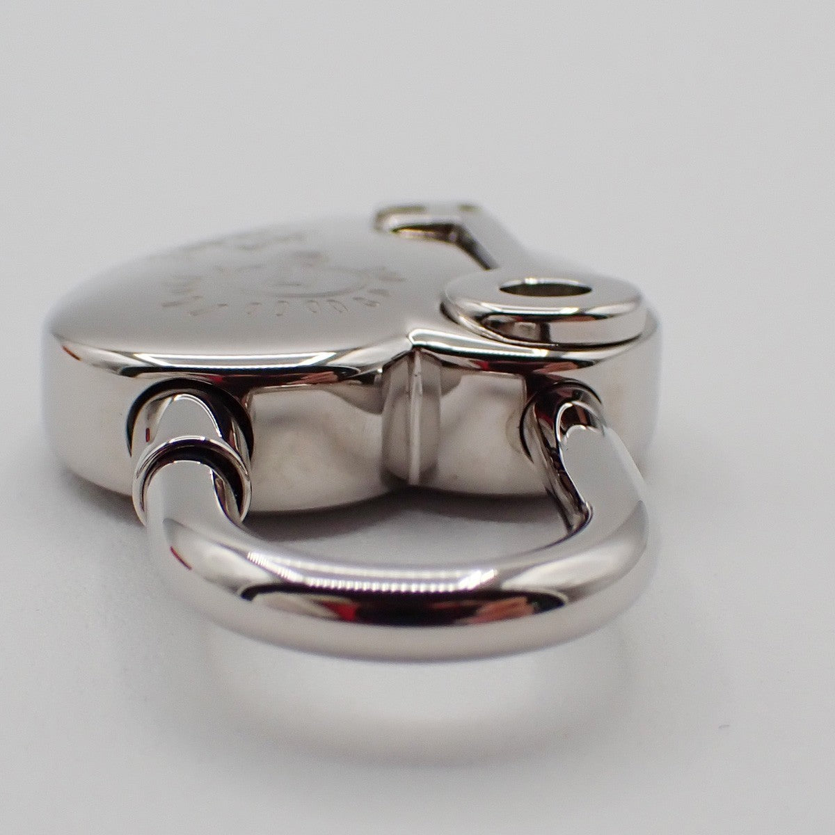 HERMES Annee De La Fantaisie Cadena Bag Charm Stainless Steel Silver 32RF659
