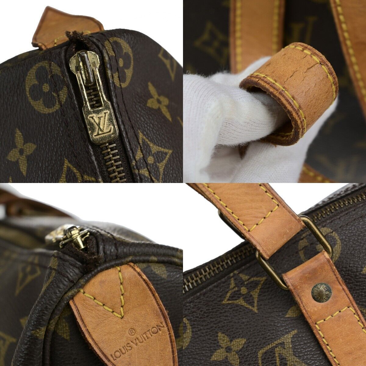 LOUIS VUITTON Flanerie 50 Shoulder Bag Monogram Leather Brown M51116 34ED323