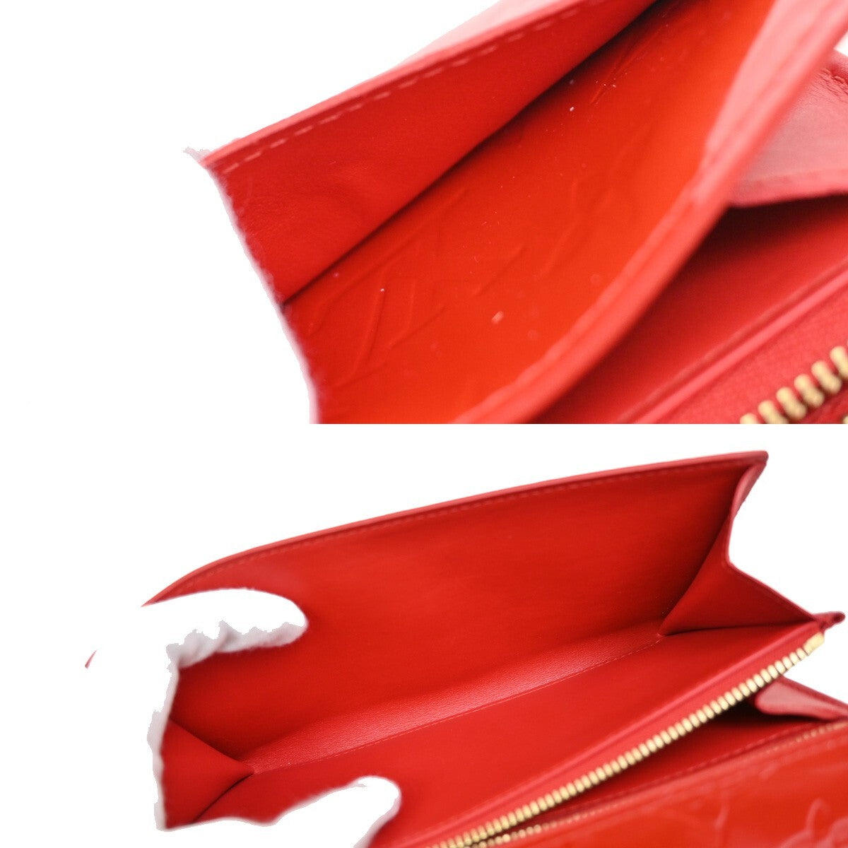 LOUIS VUITTON Portefeuille Monnaie Credit Long Wallet Vernis Pink M91236 05FB686