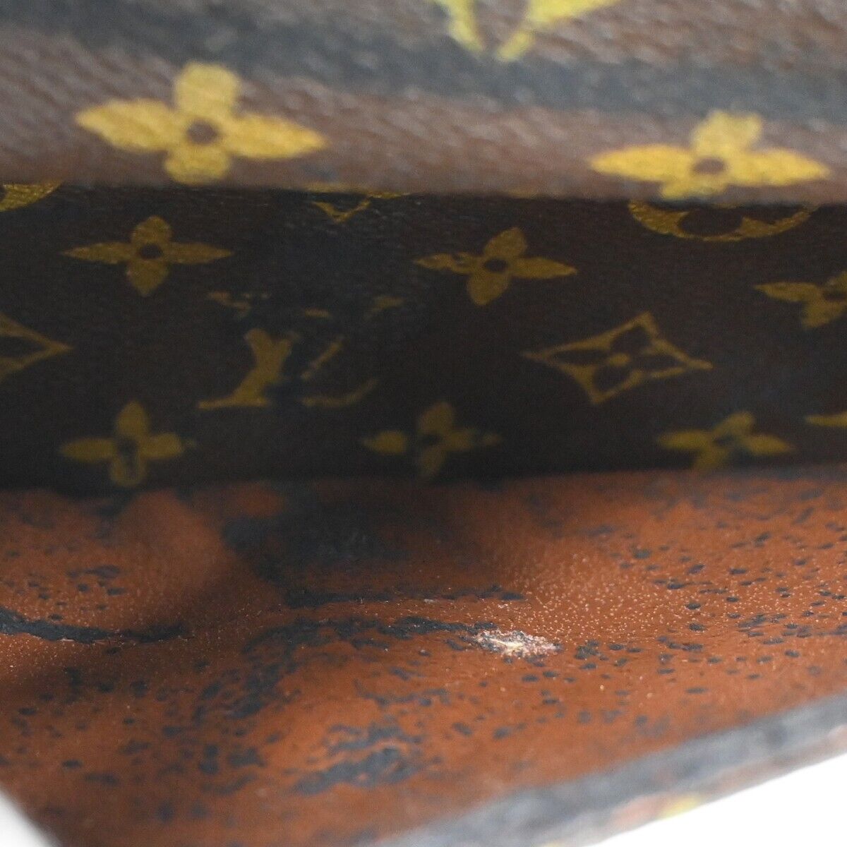 LOUIS VUITTON Jeune Fille GM Shoulder Bag Monogram Leather Brown M51225 81FA030