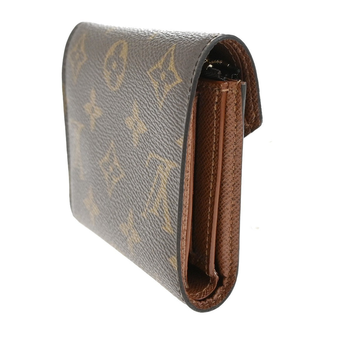 LOUIS VUITTON Victorine Trifold Wallet Monogram Leather Brown M62472 32FC167