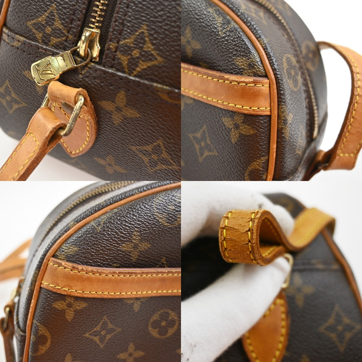 LOUIS VUITTON Blois Crossbody Shoulder Bag Monogram Leather Brown M51221 77SA029