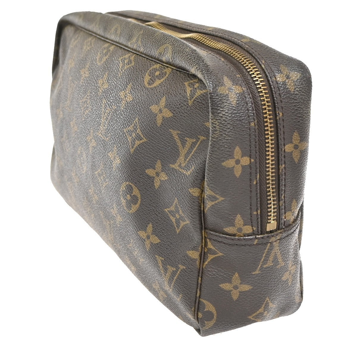LOUIS VUITTON Trousse Toilette 28 Clutch Hand Bag Monogram Brown M47522 67KC360