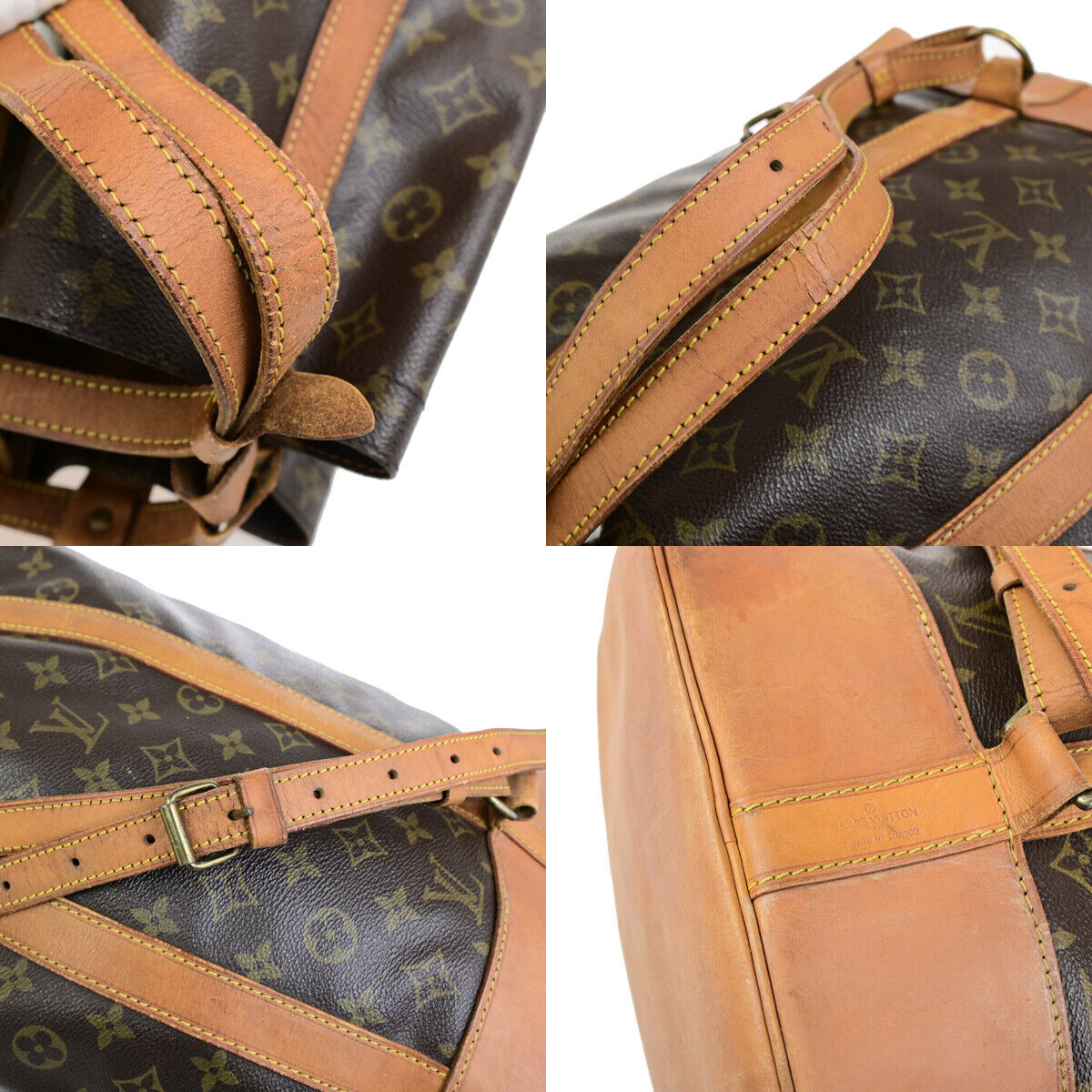 LOUIS VUITTON LV Randonnee GM Shoulder Bag Monogram Leather Brown M42244 30YG634