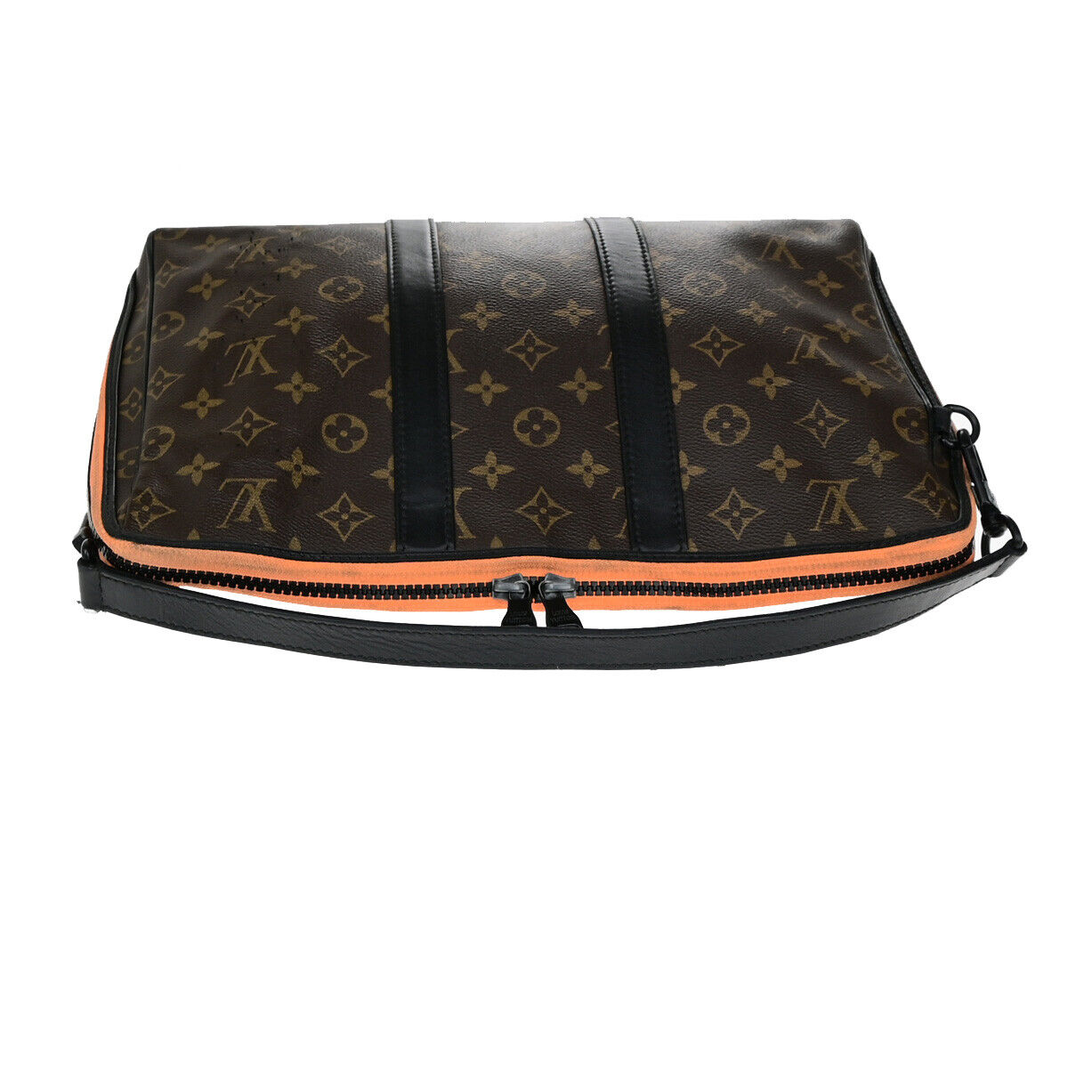 LOUIS VUITTON Keepall Pouch Hand Bag Monogram LV Friends Brown M80130 35YG829