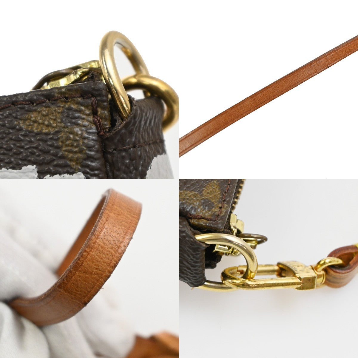 LOUIS VUITTON Pochette Accessoires Hand Bag Monogram Graffiti BN M92192 664RQ038