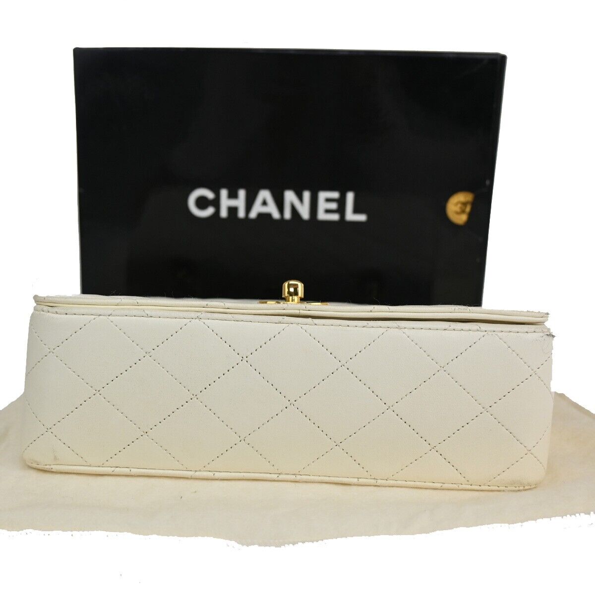 CHANEL CC Matelasse Full Flap Chain Shoulder Bag Leather WE GHW Vintage 617RJ464