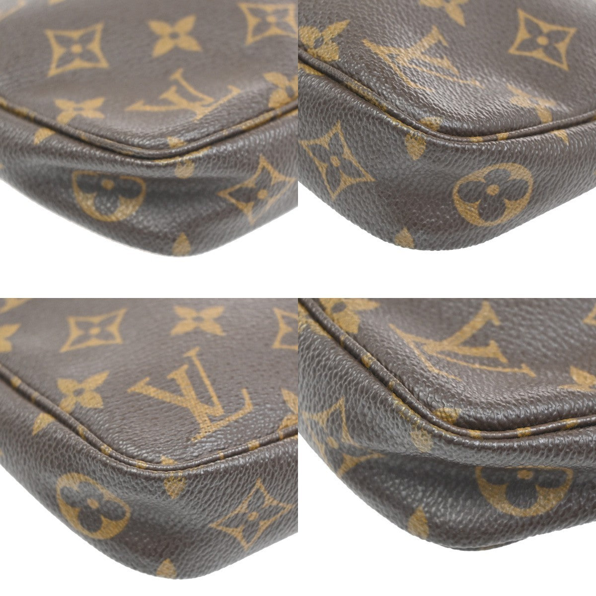 LOUIS VUITTON Pochette Accessoires Hand Bag Monogram Leather BN M51980 18CA666