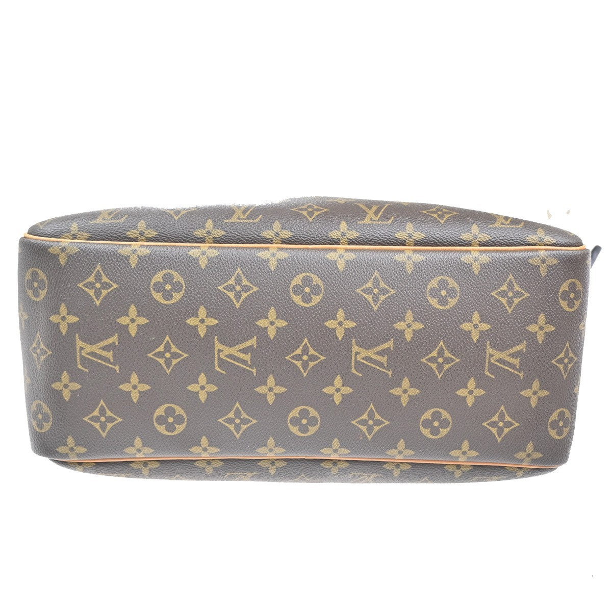 LOUIS VUITTON LV Logo Deauville Hand Bag Monogram Leather Brown M47270 13MA266