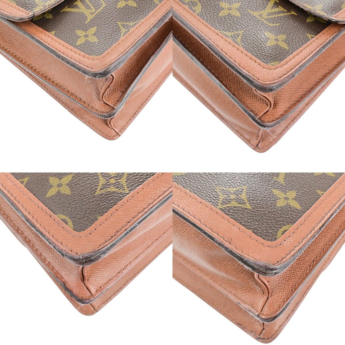 LOUIS VUITTON Raspail Shoulder Hand Bag Monogram Leather Brown M51372 33ED275