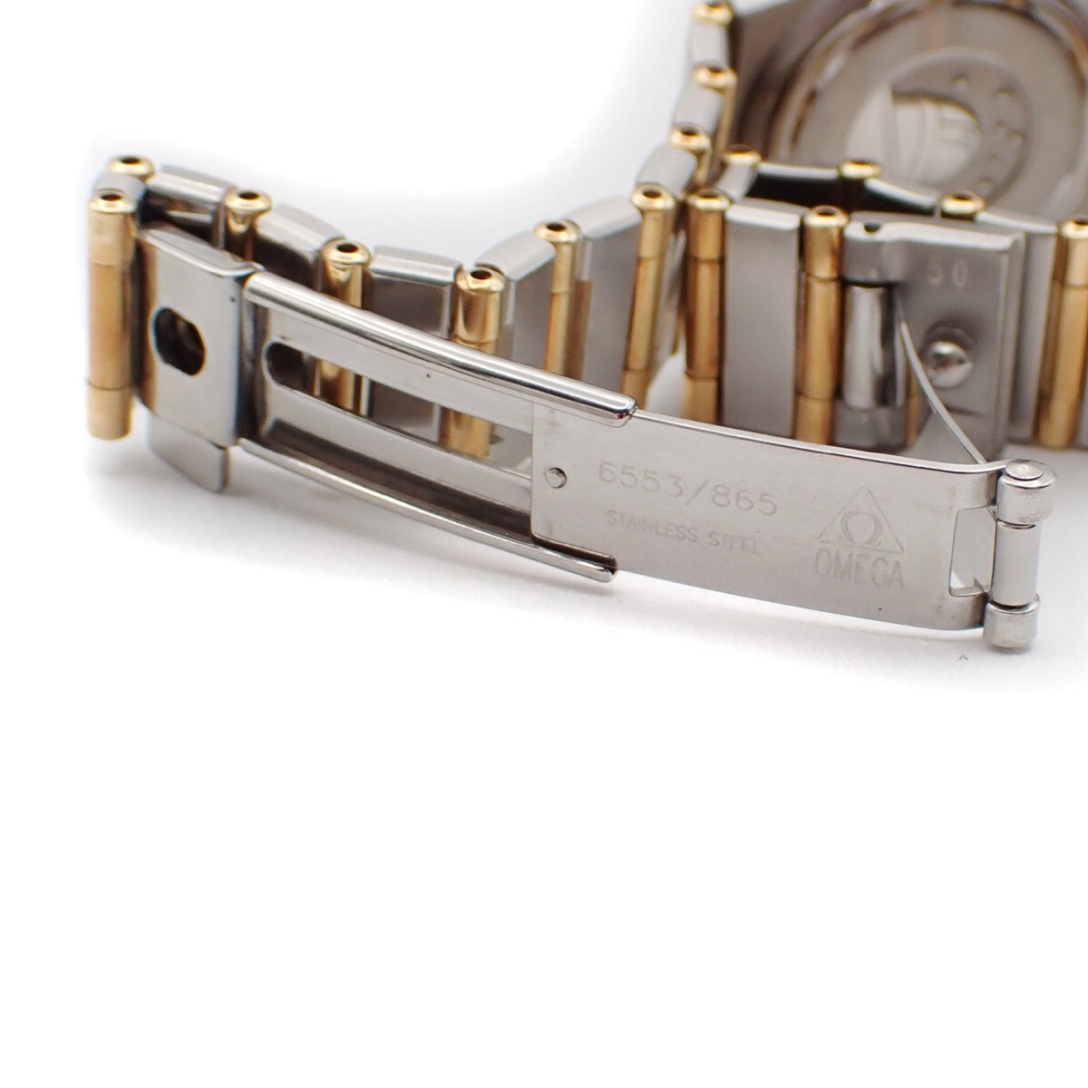 OMEGA Constellation Ladies Watch 1262.75.00 Quartz Diamond Steel Gold 300RK956