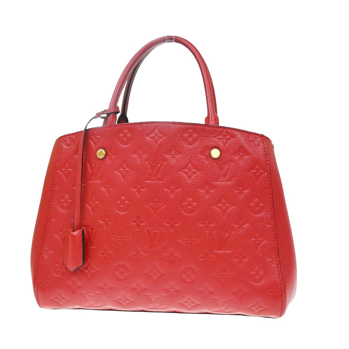 LOUIS VUITTON Montaigne MM Shoulder Bag Monogram Empreinte Red M41194 50TA684