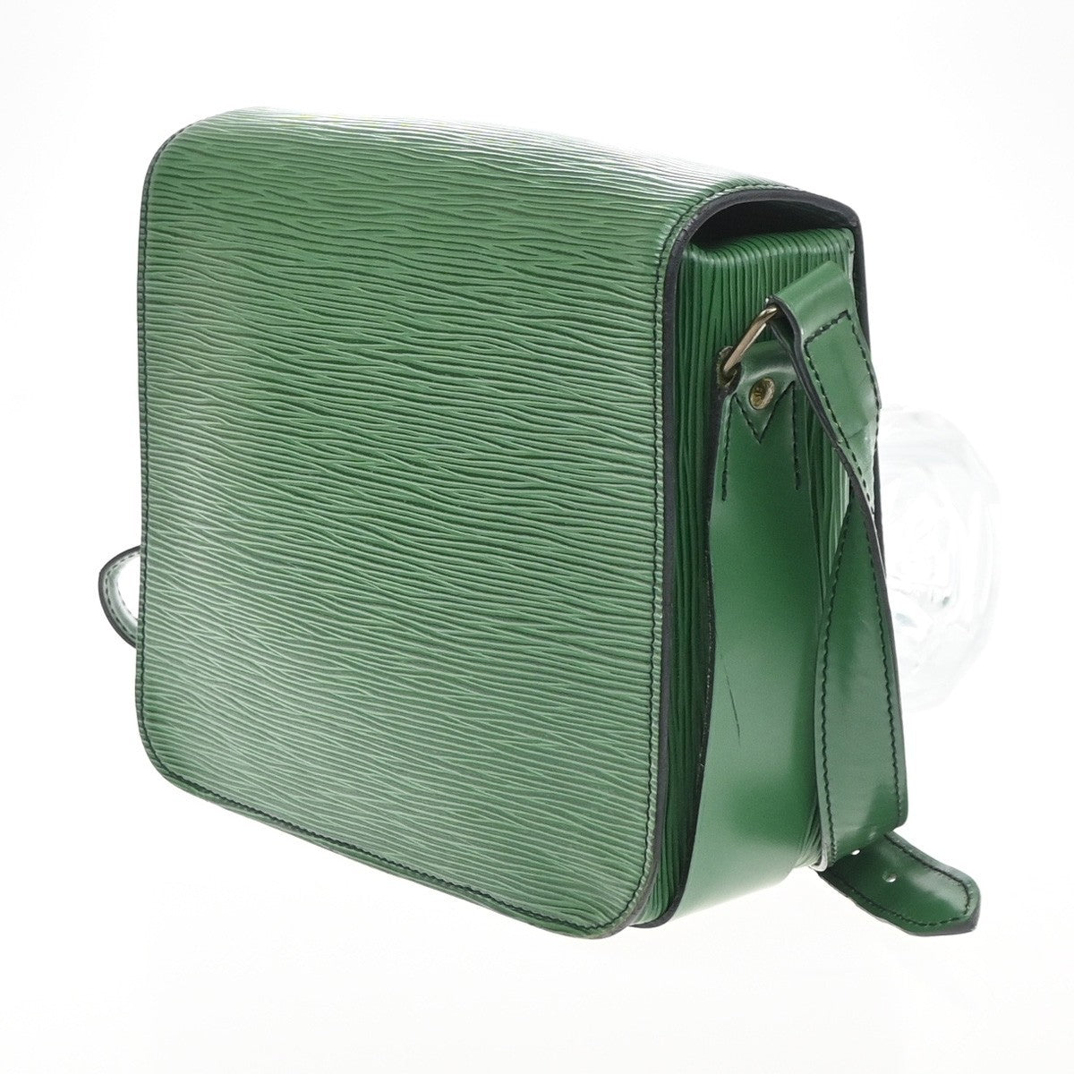 LOUIS VUITTON LV Cartouchiere MM Shoulder Bag Epi Leather Green M52244 80SA155