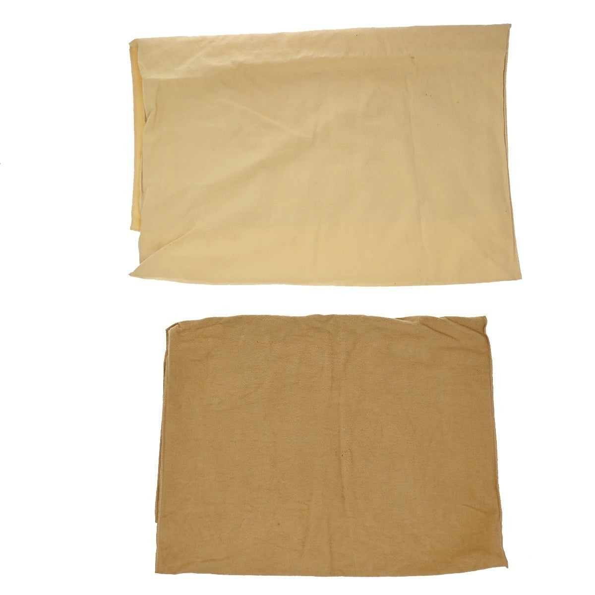 LOUIS VUITTON Logo 10 Set Dust Bag Drawstring Canvas Cotton Beige Brown 09KP190