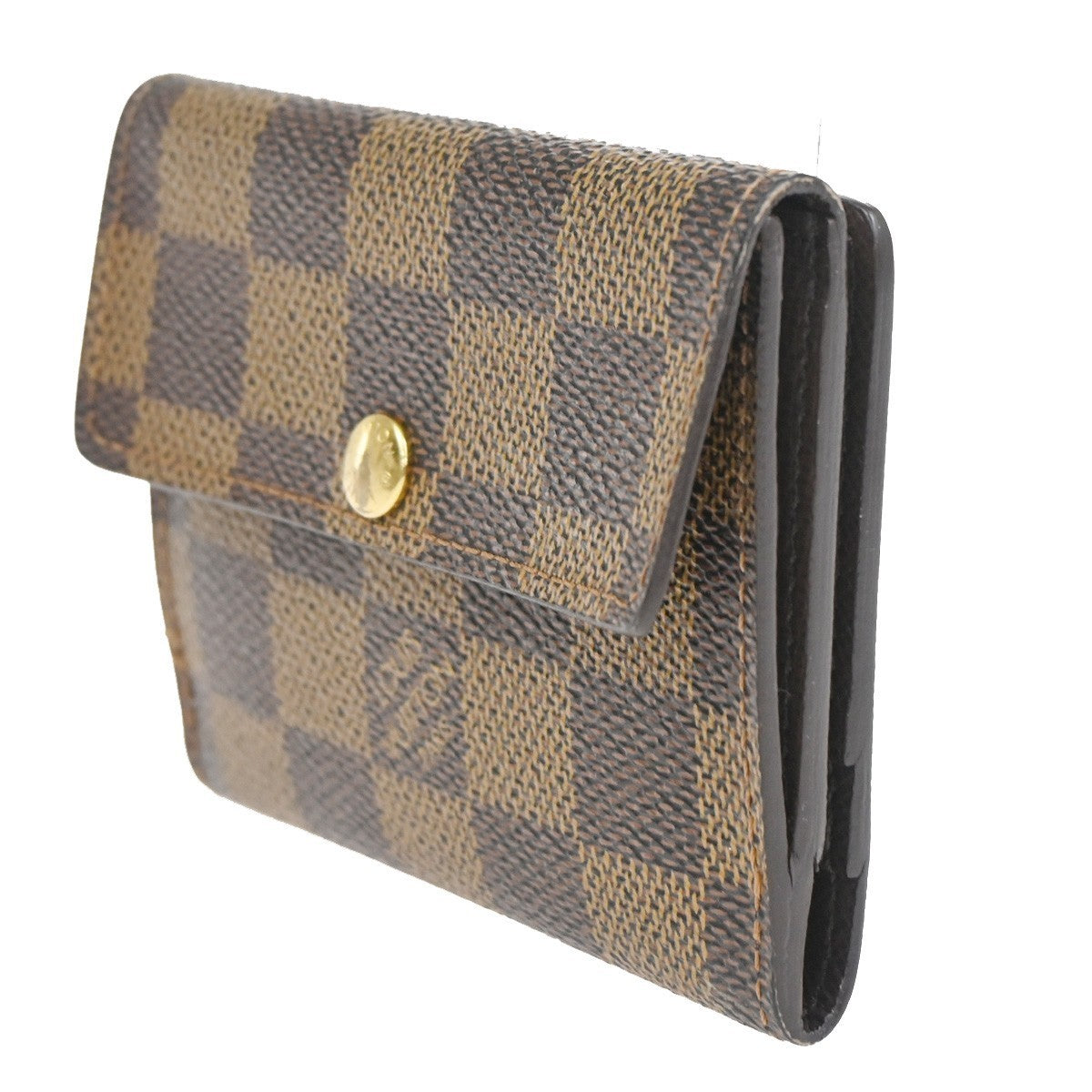 LOUIS VUITTON Ludlow Trifold Mini Wallet Damier Leather Brown N62925 38TA541