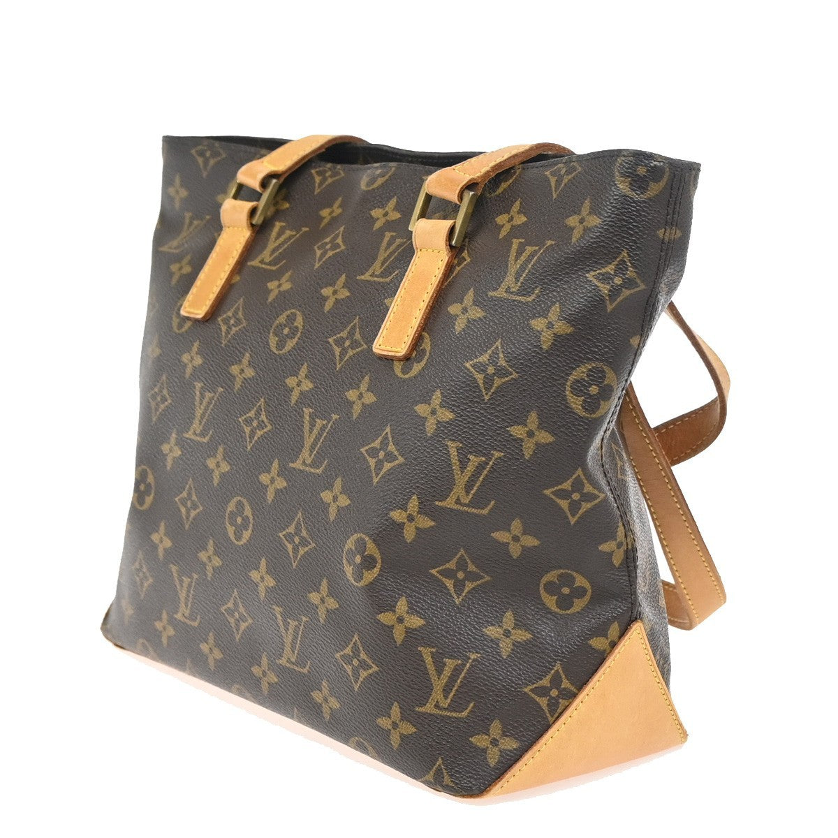 LOUIS VUITTON Cabas Piano Shoulder Bag Monogram Leather Brown M51148 11ZA348