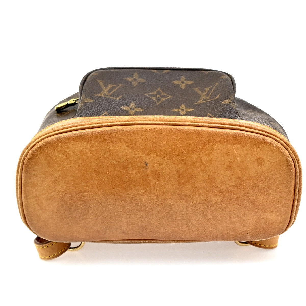 LOUIS VUITTON Mini Montsouris Backpack Bag Monogram Leather Brown M51137 96MA061