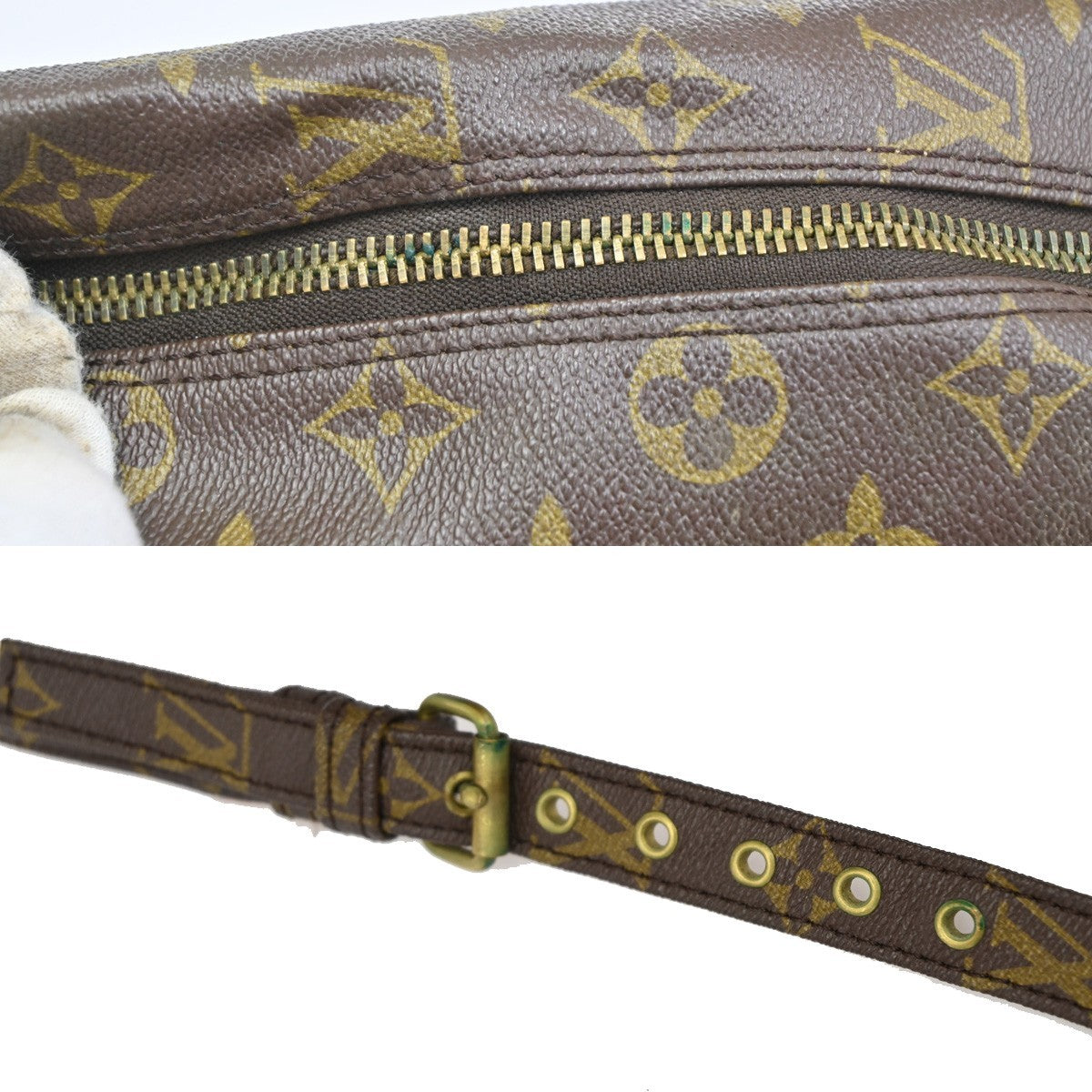 LOUIS VUITTON Marceau Shoulder Bag Monogram Leather Brown France M40264 05TA093