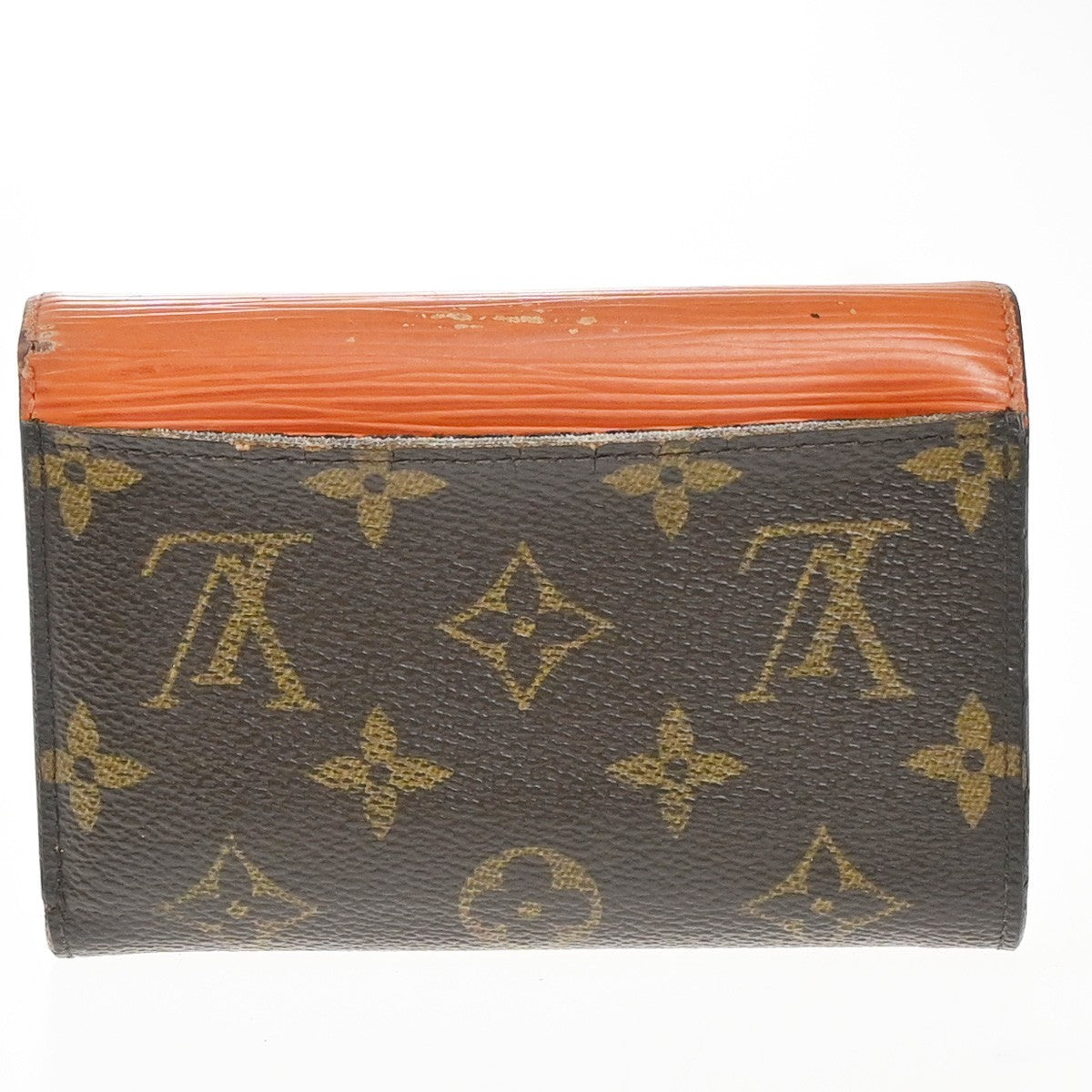 LOUIS VUITTON Marie Compact Wallet Monogram Leather Orange Brown M60495 04KP385