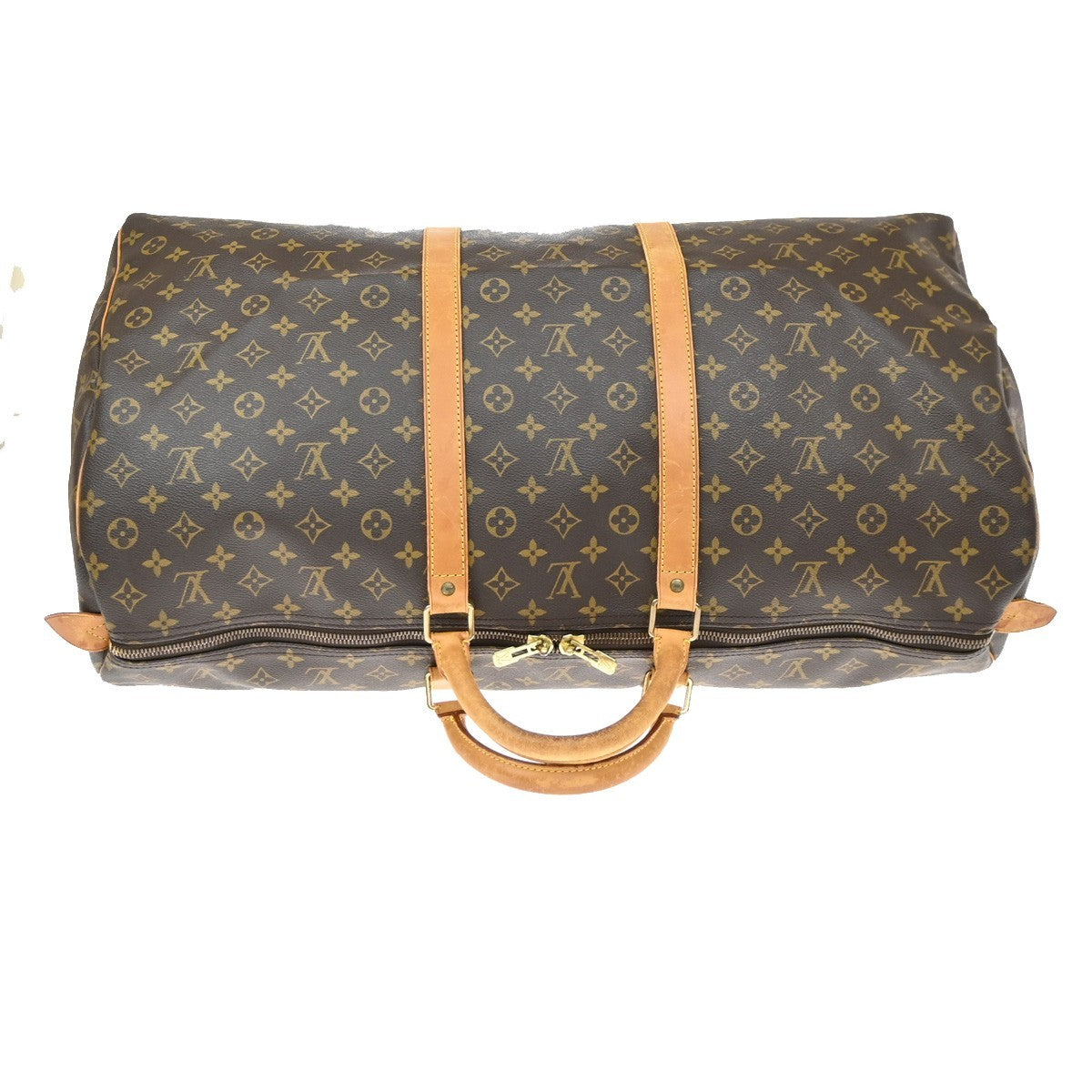 LOUIS VUITTON Keepall 60 Travel Hand Bag Monogram Leather Brown M41422 10YJ275