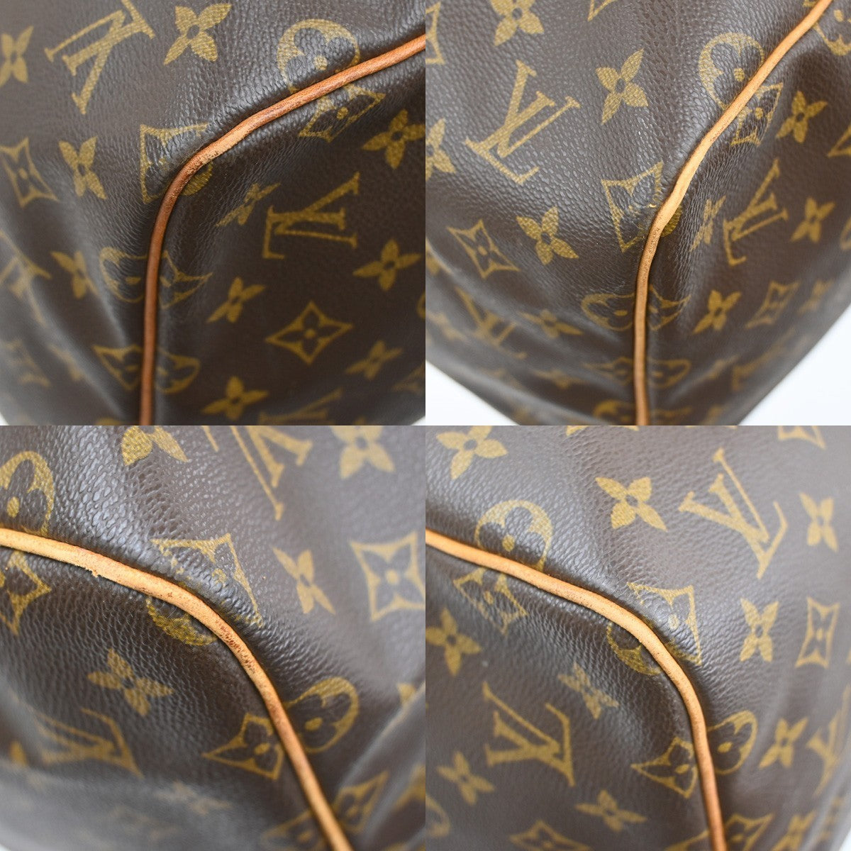 LOUIS VUITTON Keepall 55 Travel Hand Bag Monogram Leather Brown M41424 98SA120