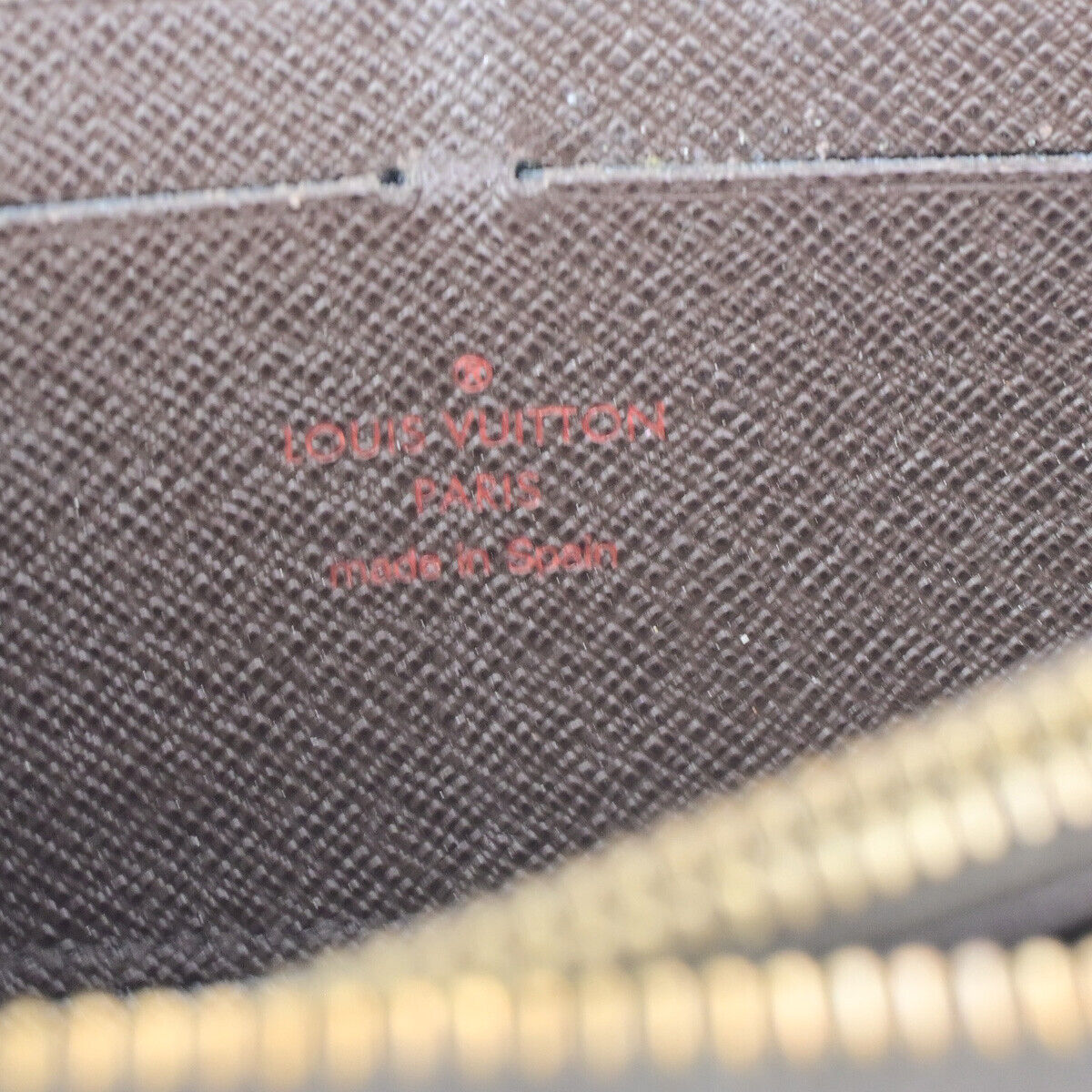 LOUIS VUITTON Zippy Wallet Zip Around Wallet Damier Ebene Brown N60015 09YG563