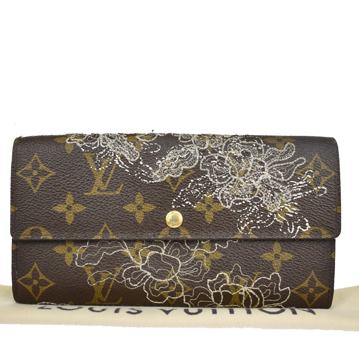 LOUIS VUITTON Portefeuille Sarah Long Wallet Monogram Dantelle BN M95390 30YD070