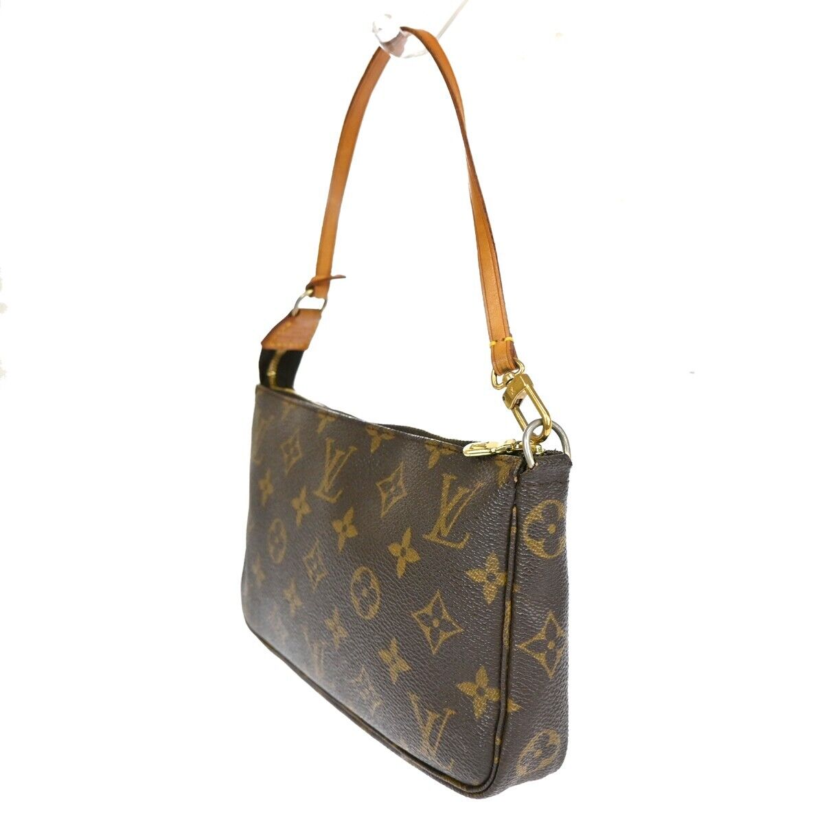 LOUIS VUITTON Pochette Accessoires Hand Bag Monogram Leather BN M51980 13ED392