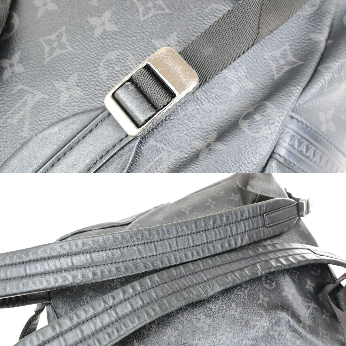 LOUIS VUITTON Apollo Backpack Bag Monogram Eclipse Black M43186 11YG727