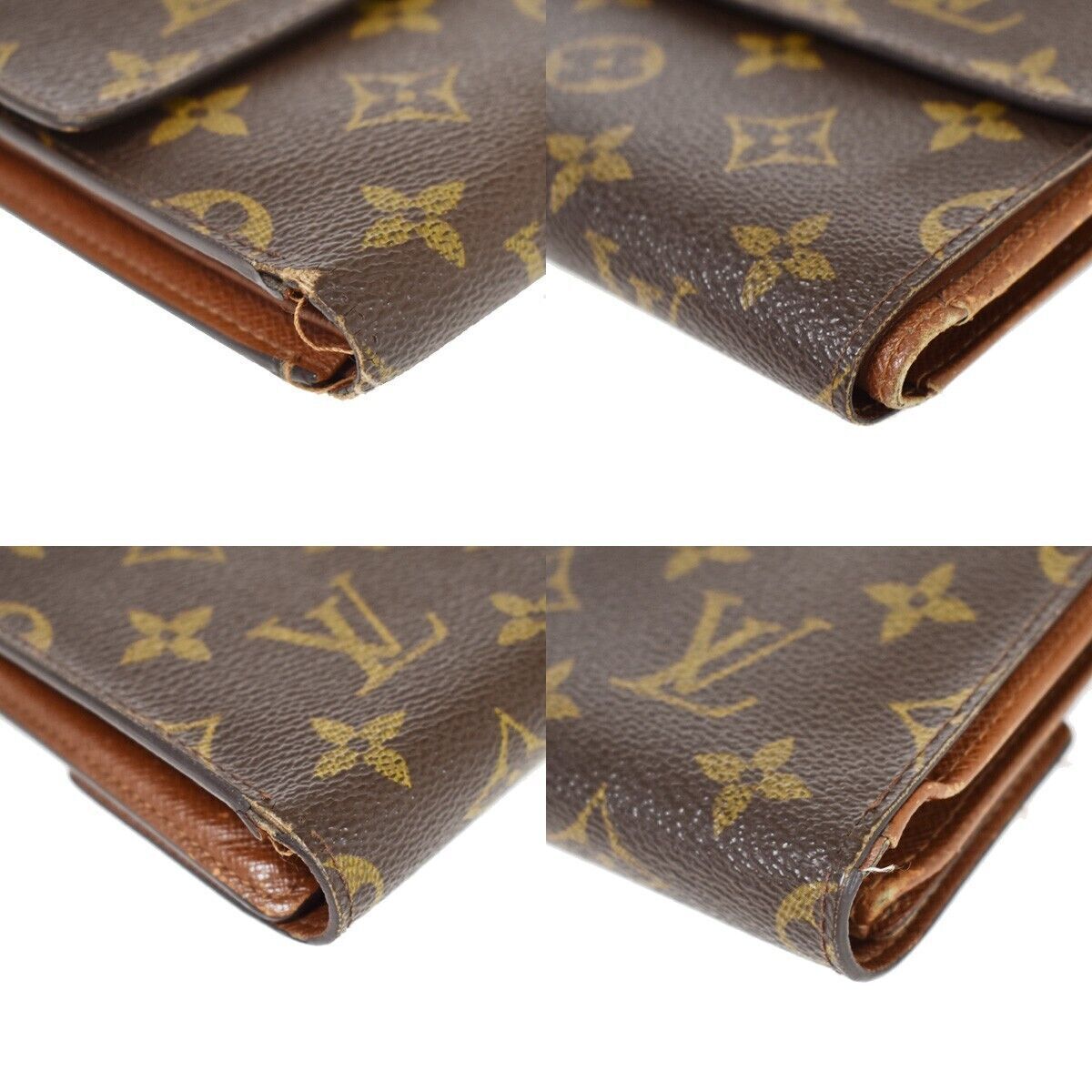 LOUIS VUITTON Porte Tresor Etui Papier Trifold Wallet Monogram BN M61202 02AD223