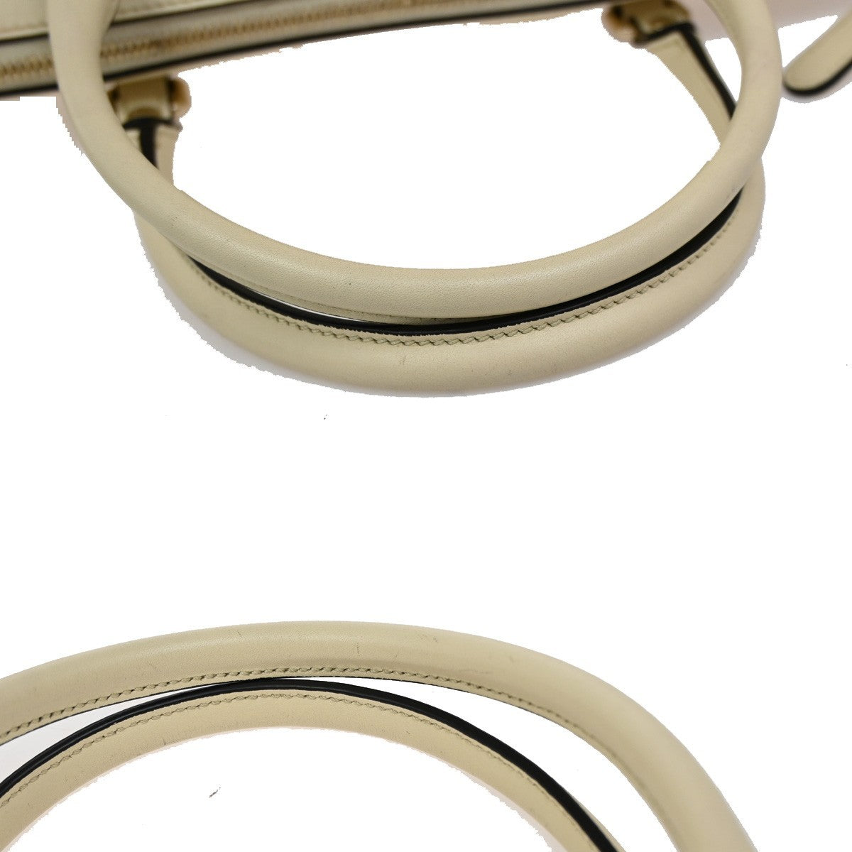 GUCCI Micro GG Guccissima 2Way Shoulder Hand Bag Leather White Italy 23KB342