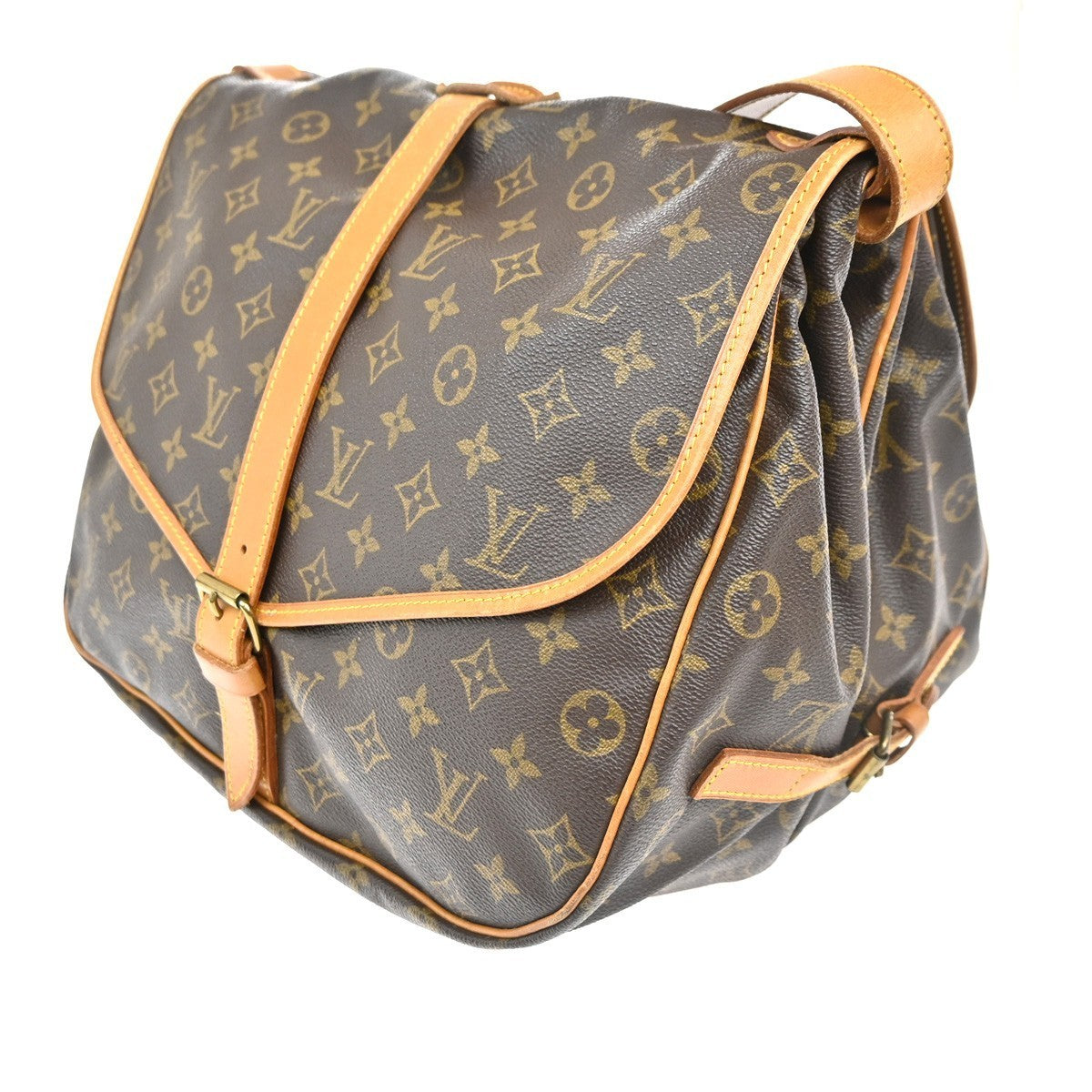 LOUIS VUITTON Saumur 35 Shoulder Bag Monogram Leather BN France M42254 16MA162