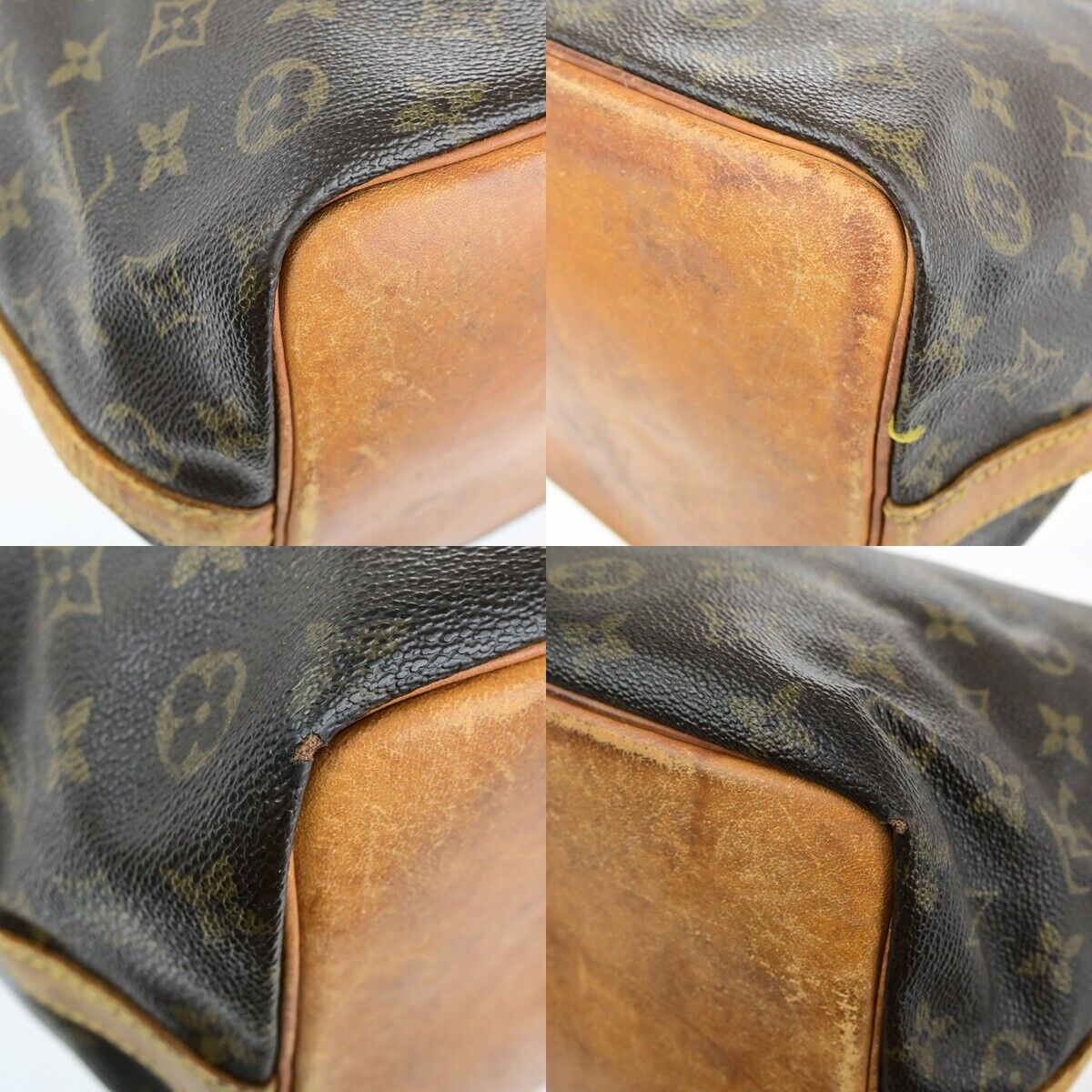 LOUIS VUITTON Petit Noe Drawstring Shoulder Bag Monogram Leather M42226 66ED346