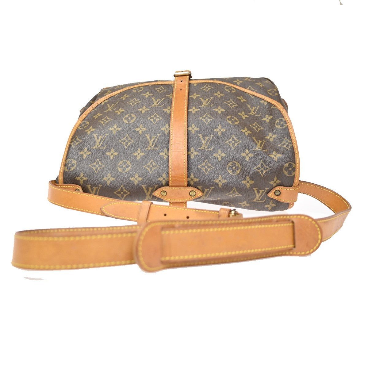 LOUIS VUITTON Saumur 35 Shoulder Bag Monogram Leather BN France M42254 78ZA081