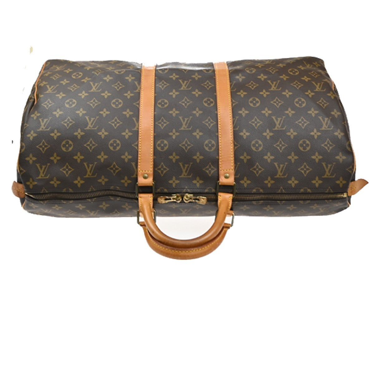 LOUIS VUITTON Keepall 55 Travel Hand Bag Monogram Leather Brown M41424 98SA120