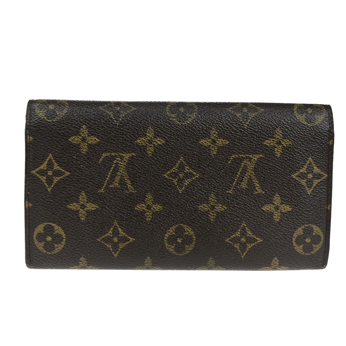 LOUIS VUITTON Porte Monnaie Credit Long Wallet Monogram Leather M61725 04YG535