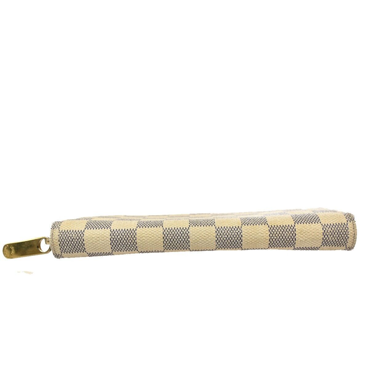 LOUIS VUITTON Zippy Wallet Long Bifold Damier Azur Leather WE N60019 65EA879