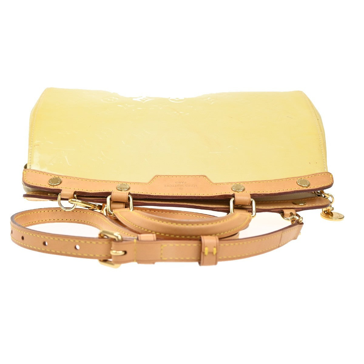 LOUIS VUITTON Blair MM 2Way Hand Bag Monogram Vernis Cream M91456 86TA057